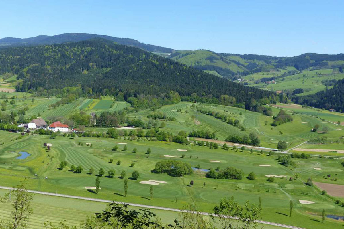 Das Foto zeigt das Grün im Golfclub Gröbernhof.